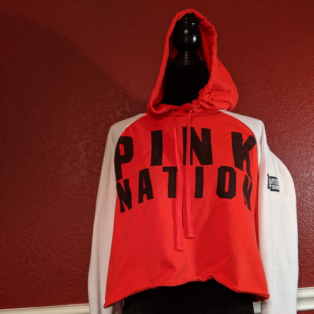 PINK Victoria's Secret long sleeved hoodie. Lrg